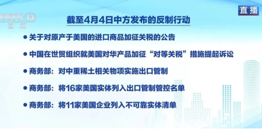 【聚焦焦點(diǎn)】加征34%關(guān)稅，中方堅(jiān)決反制！美農(nóng)產(chǎn)品幾近被封殺